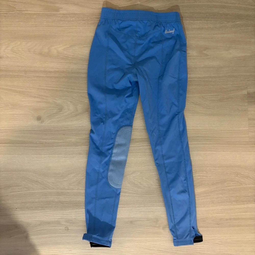 Baleaf Kids Riding Pants with Knee Patches Zipper Ankles Blue Size L